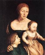 HOLBEIN, Hans the Younger The Artist's Family sf oil painting artist